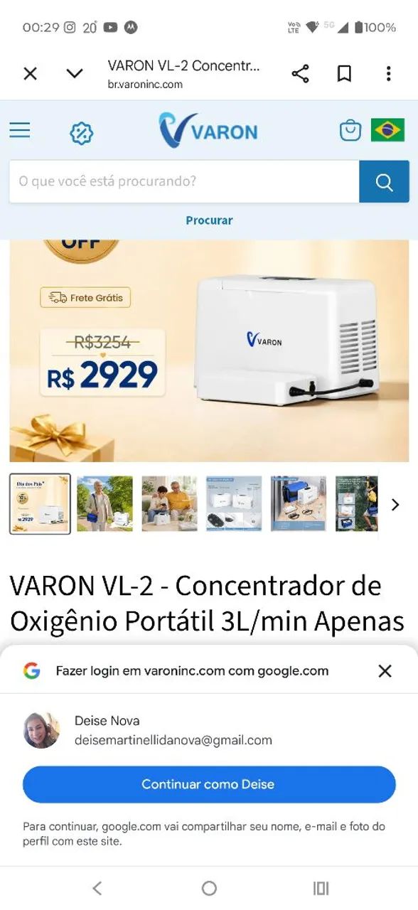 Concentrador de oxigênio 