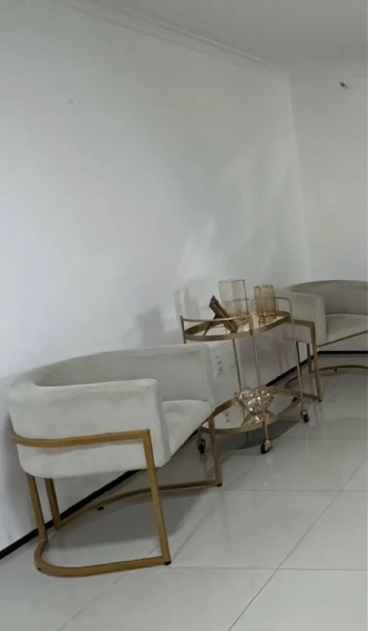 Poltronas cinza/bege para consultório ou quarto - Foto 2