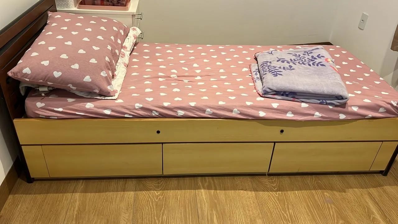 CAMA SOLTEIRO COM GAVETAS  - Foto 3