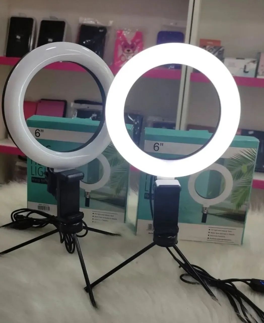 Iluminação Ring Light - com suporte de celular  - Foto 2
