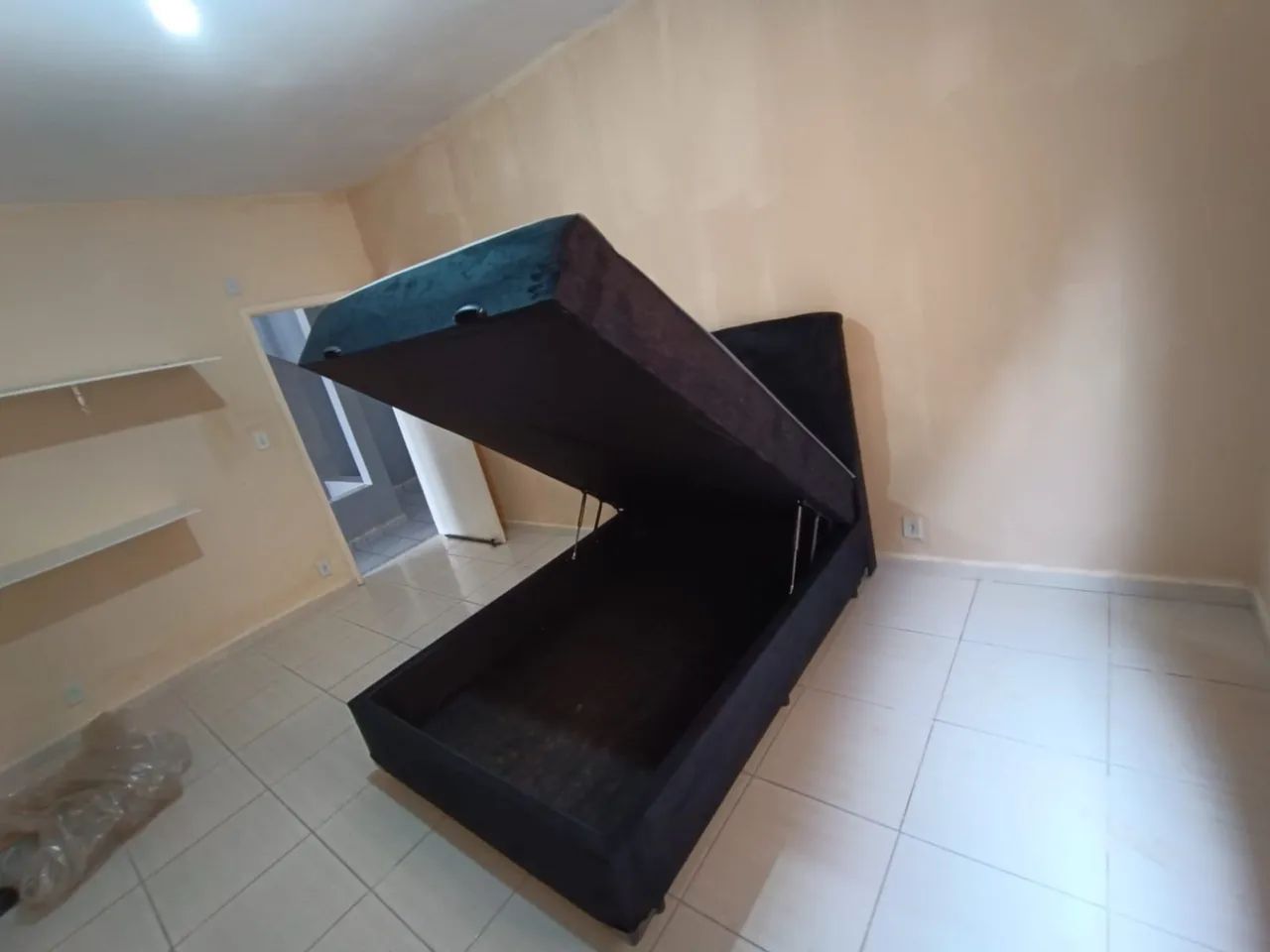 Cama box Baú casal Com colchão Acoplada d33