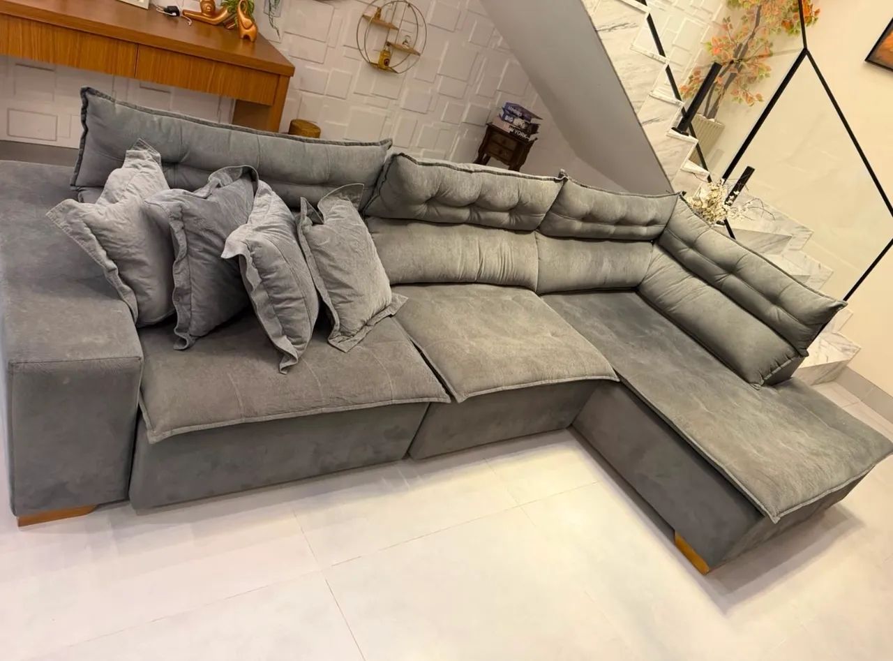 Conjunto de sofá L 