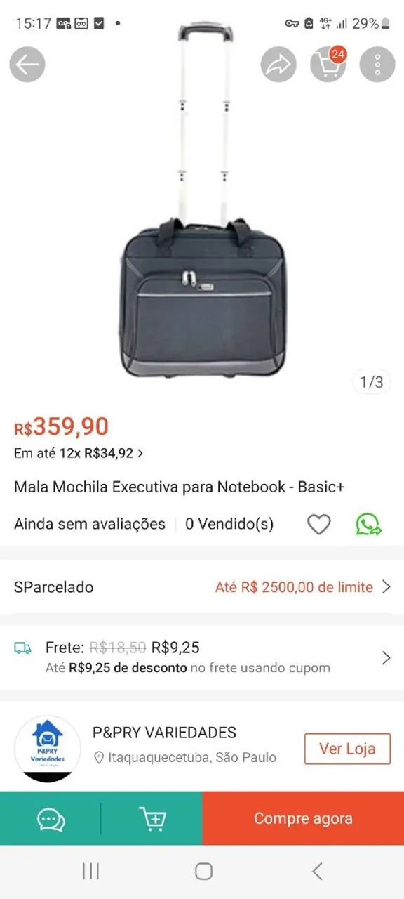Mala executiva laptop