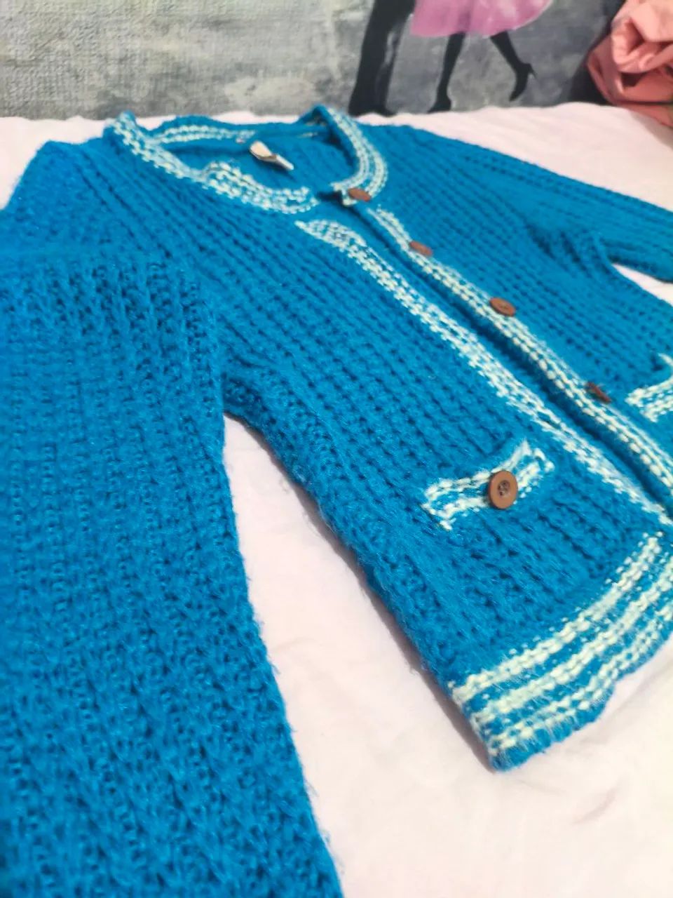 Casaco tricô P brechó Marisa  - Foto 3