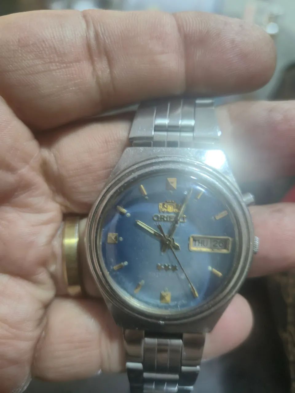 Relógio ORIENT 3 ESTRELAS AUTOMÁTICO  AZUL    -   REVISADO - Foto 2