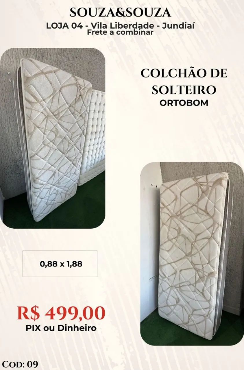 Colchão de Solteiro Ortobom