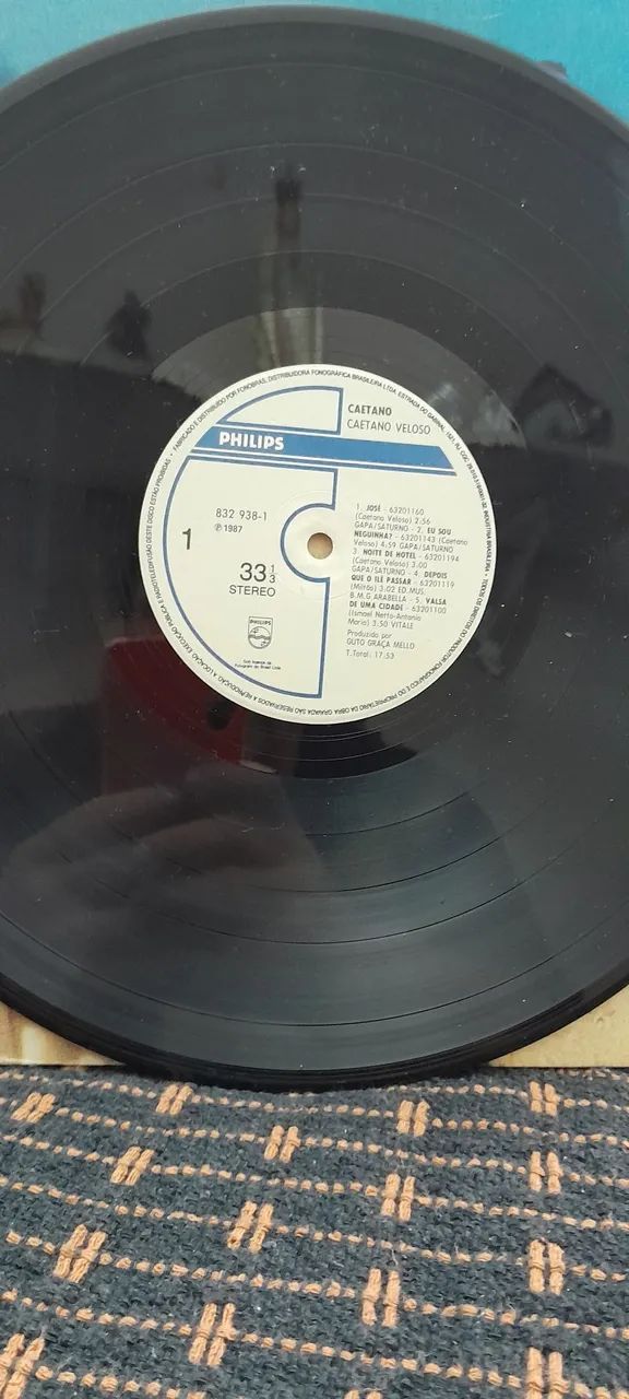 Lp Caetano Veloso 1987  - Foto 4