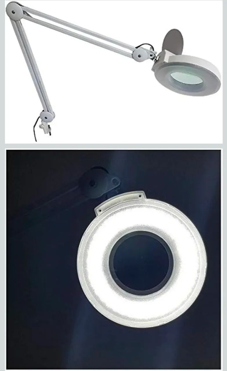 Lupa profissional de bancada com led. - Foto 4