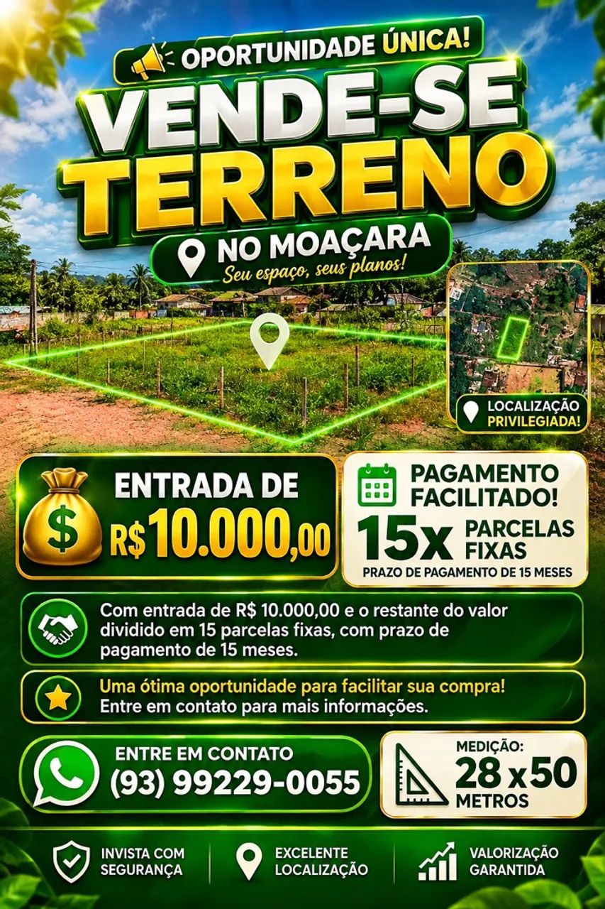 VENDO TERRENO MOAÇARA