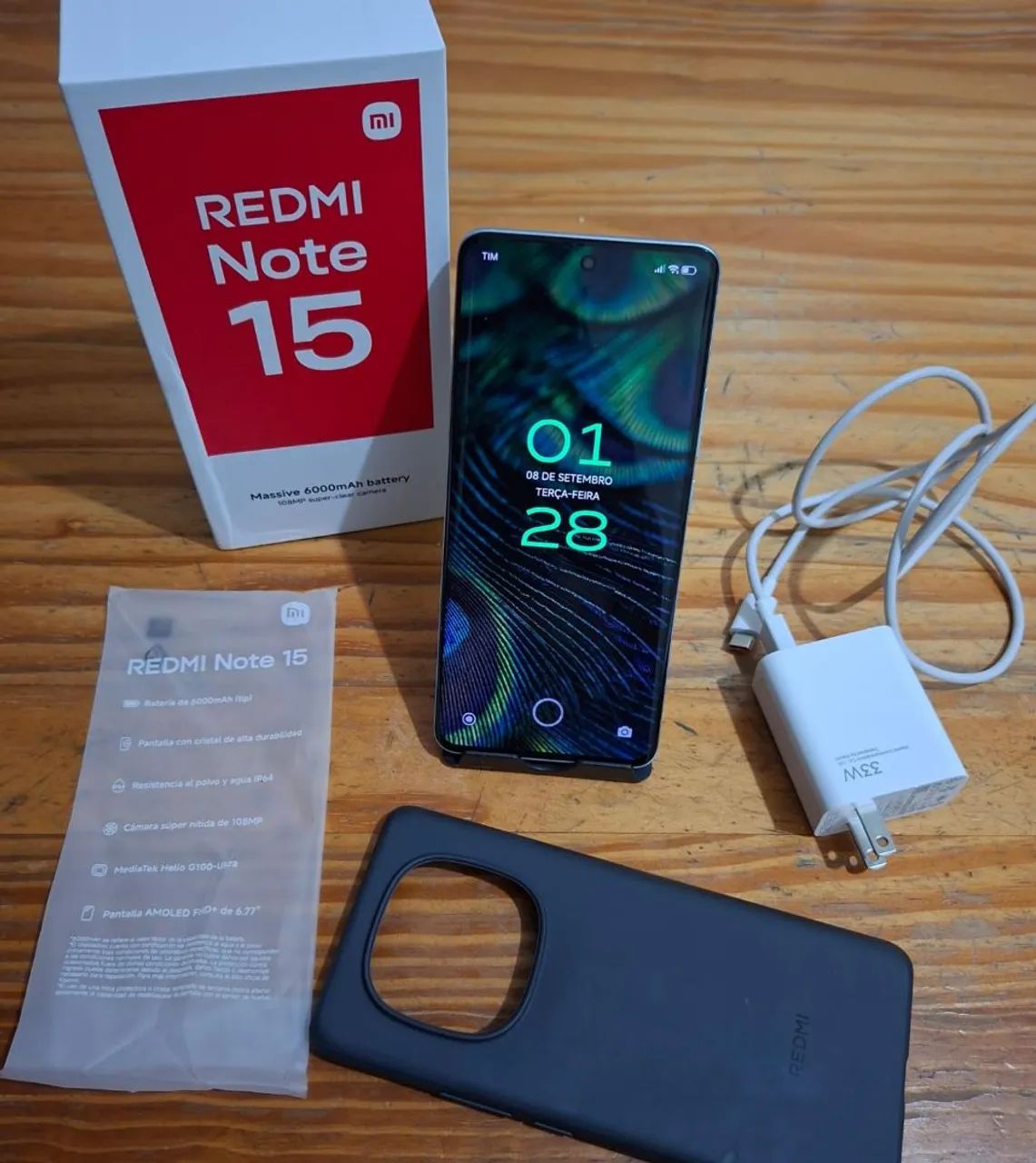 REDMI NOTE 15 4G 256GB Novo Completo 