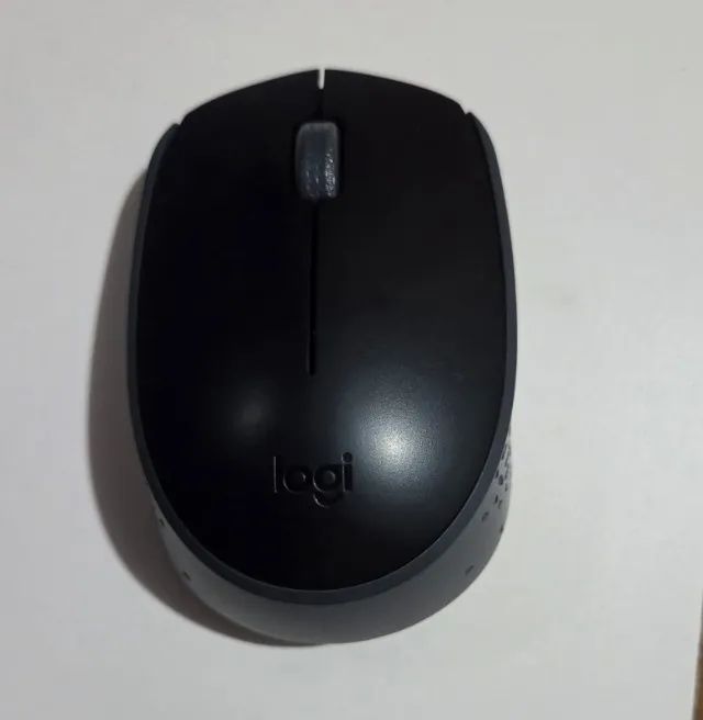 Mouse Sem Fio Logitech M170 Ambidestro Compacto Preto - Perfeito Estado - Foto 2