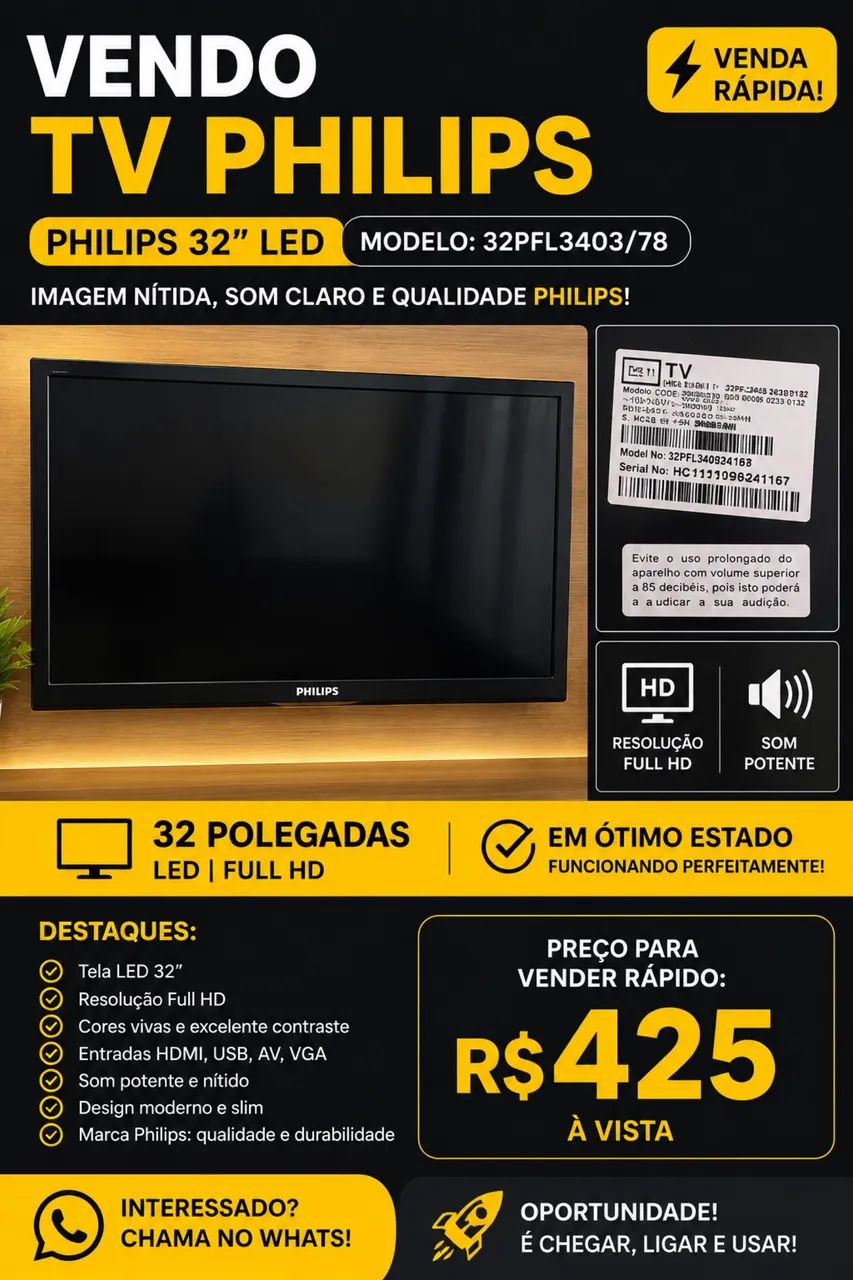 Tv Philips 32 led
