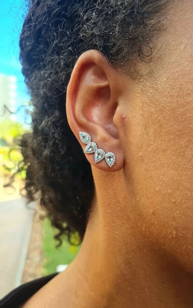 Brinco Earcuff Prata 925 c/ Ródio  - Foto 3