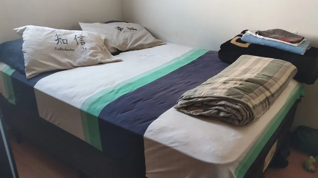 Cama Box ecorflex  casal com colchão 