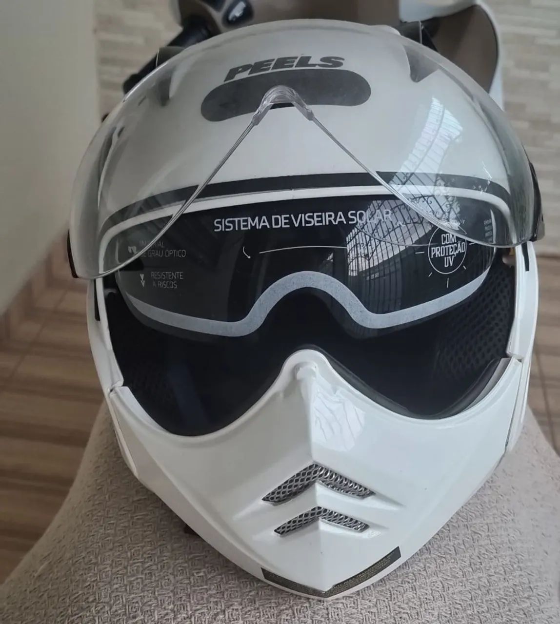 Capacete Peels Mirage Classic Branco  - Foto 2