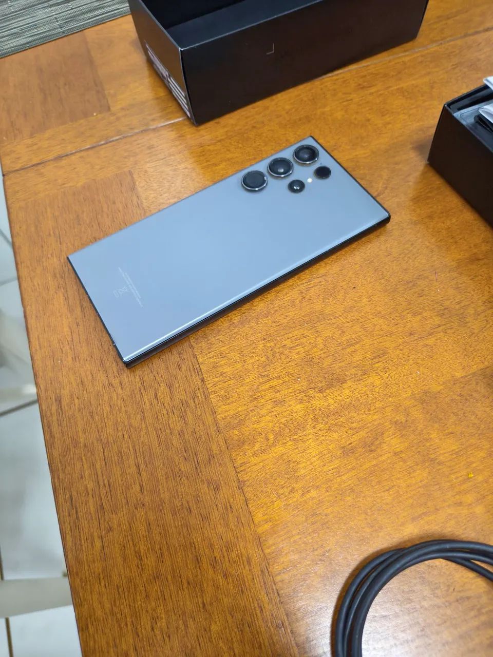 S23 ultra 256gb cinza com caixa e NF