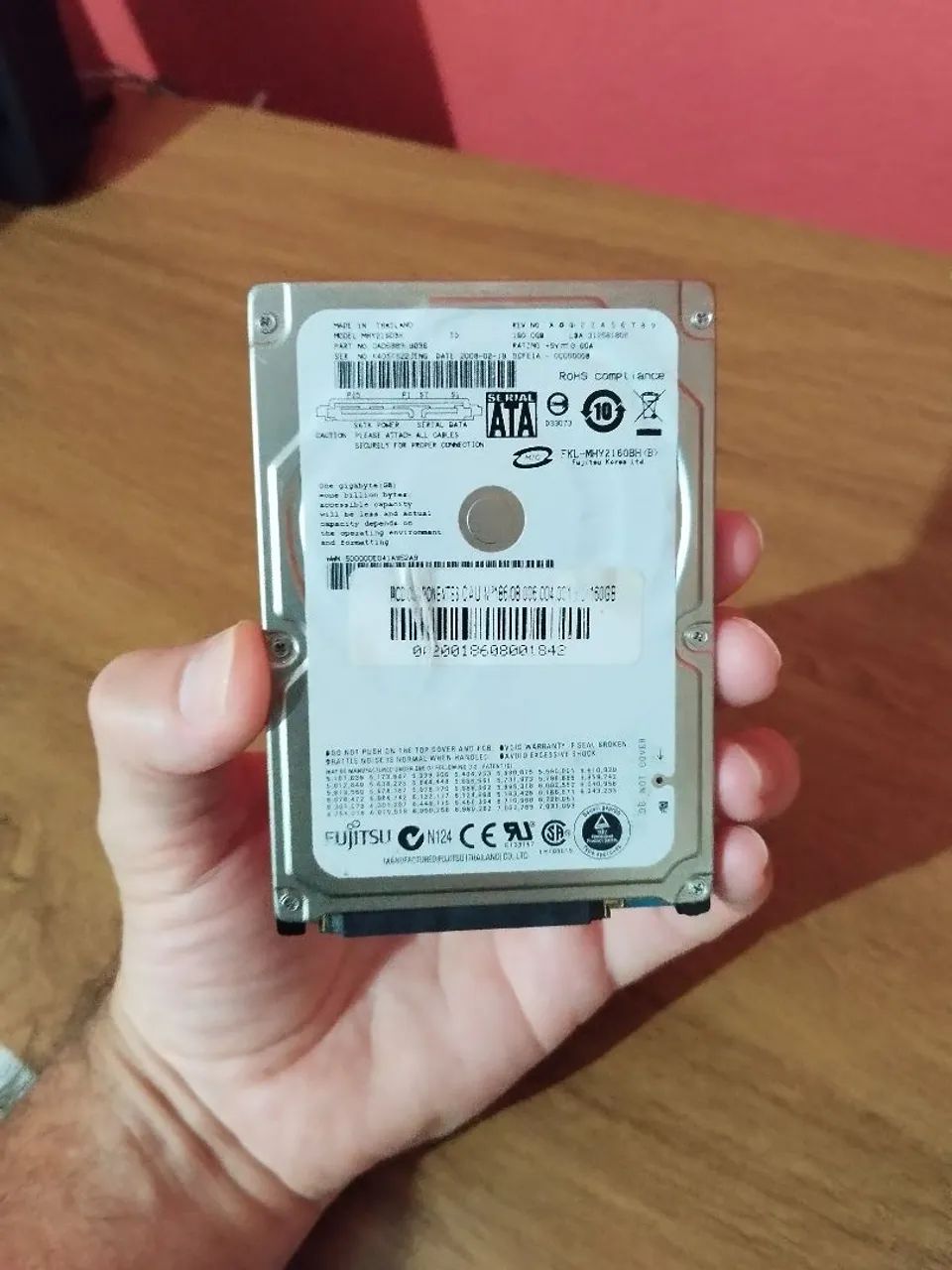 HD Fujitsu 160 GB SATA 2,5" - Funcionando Perfeitamente (Envio) - Foto 2