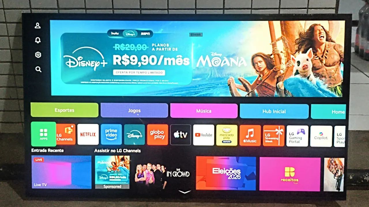 Tv Smart LG 55 Polegadas 4k Ultra HD Completa Nova no Plástico  - Foto 2