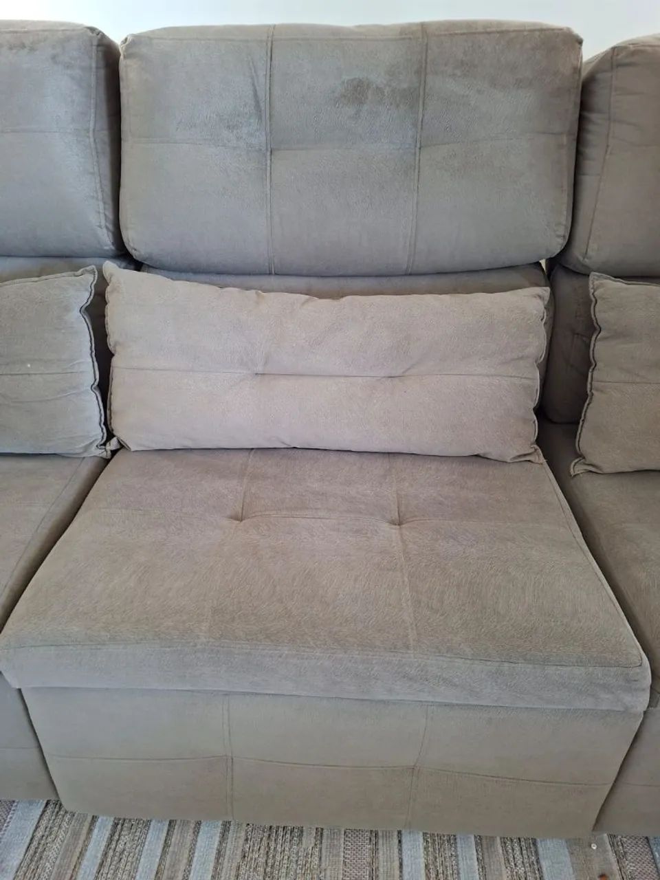 Vendo Sofá chair 3 lugares semi novo - Foto 5