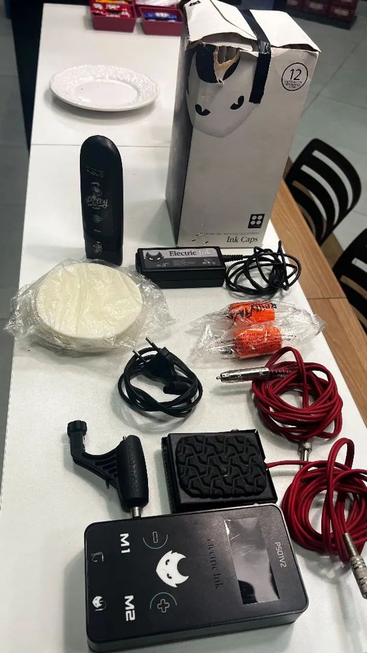KIT TATUADOR COMPLETO (ELETRIC INK) - Foto 5
