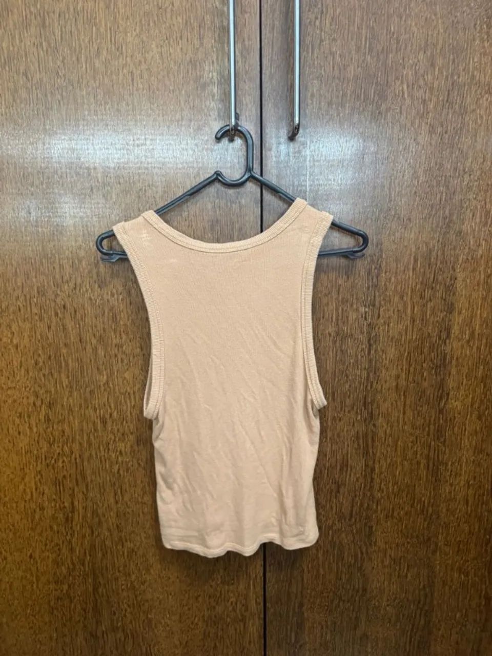 blusa regata feminina bege m - Foto 2