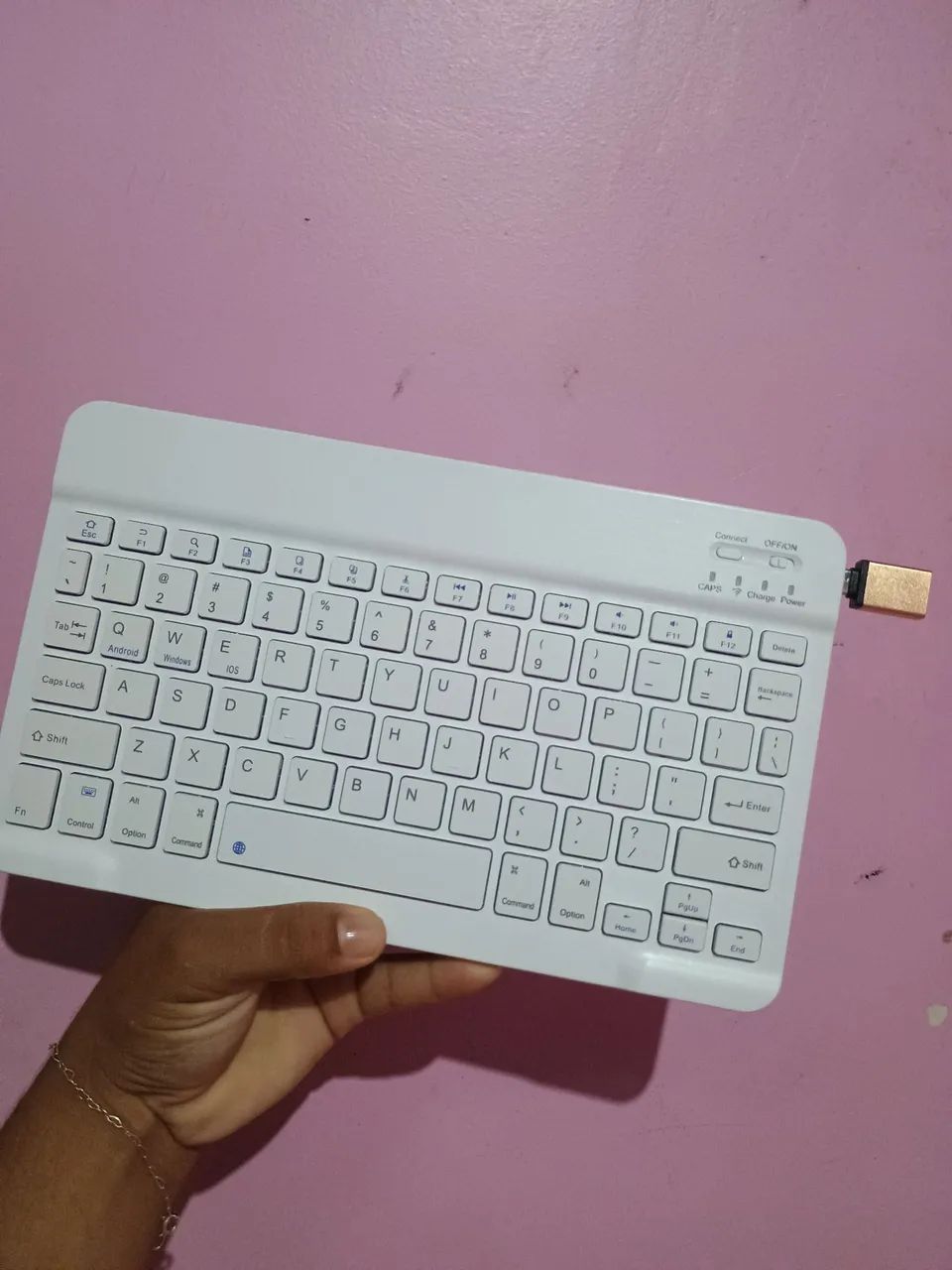 TECLADO E MOUSE SEM FIO, VIA BLUETOOTH  - Foto 3