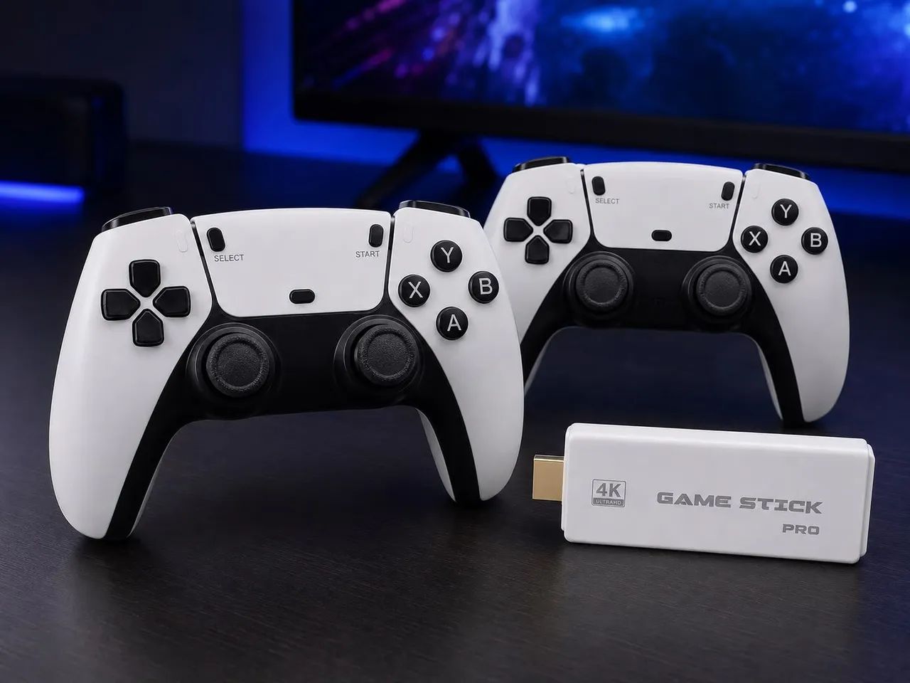 Game Stick Pro 4K com 2 Controles Sem Fio - Foto 4