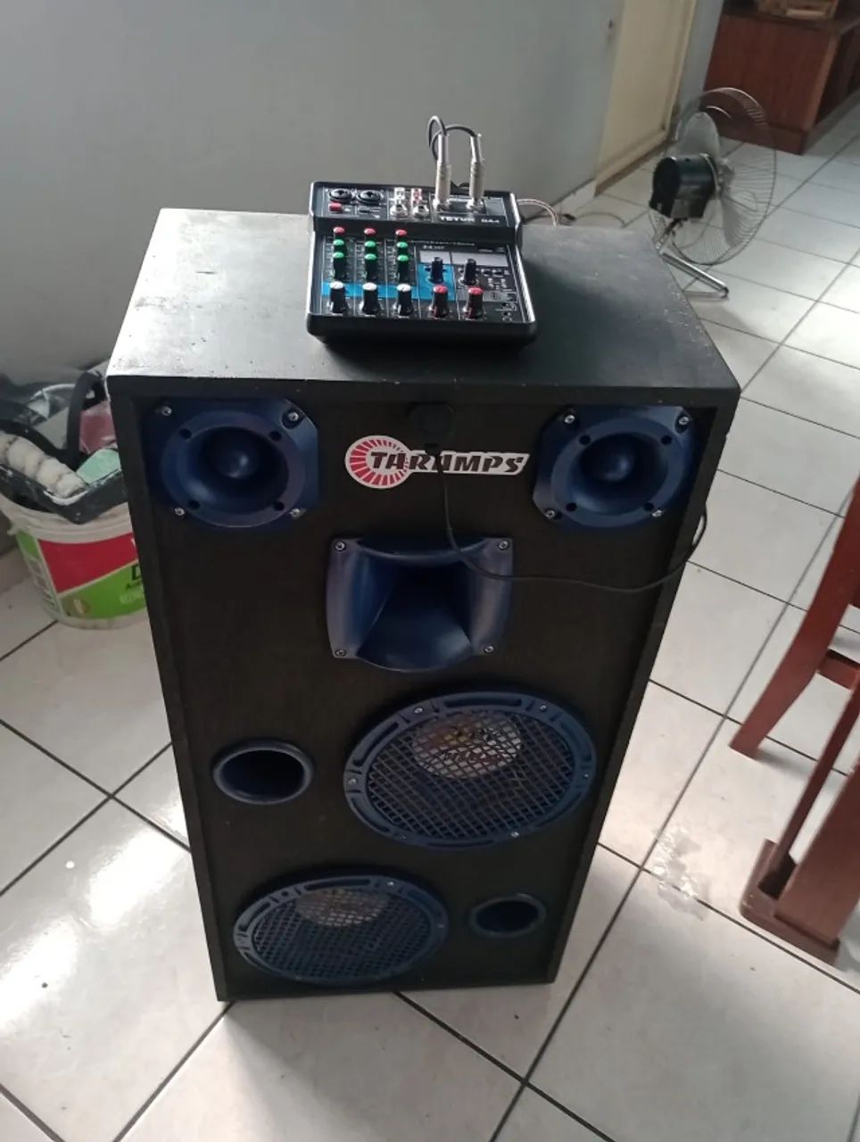 Caixa de som bob c/mesa 4 canais
