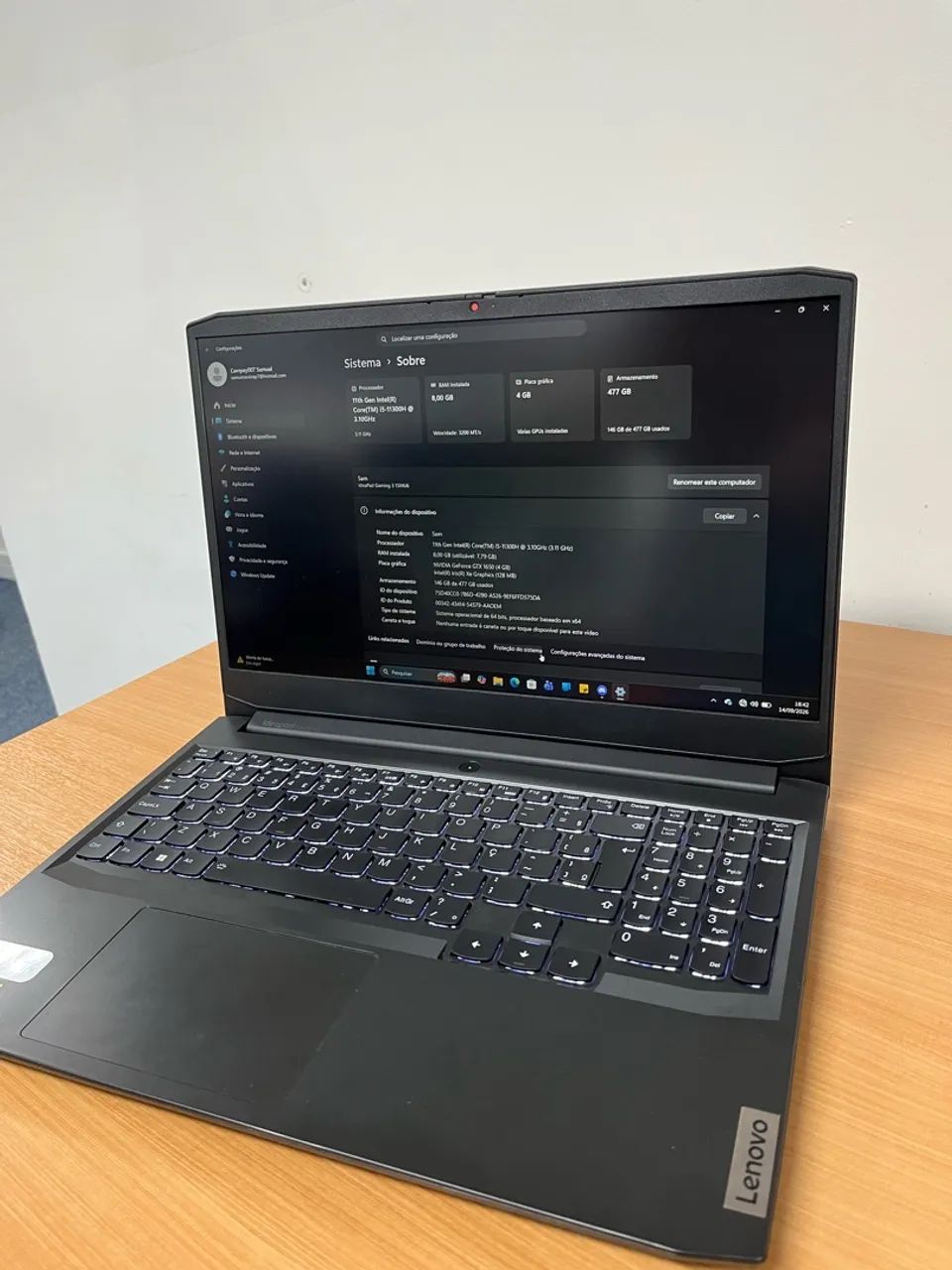 Notebook Gamer Lenovo 