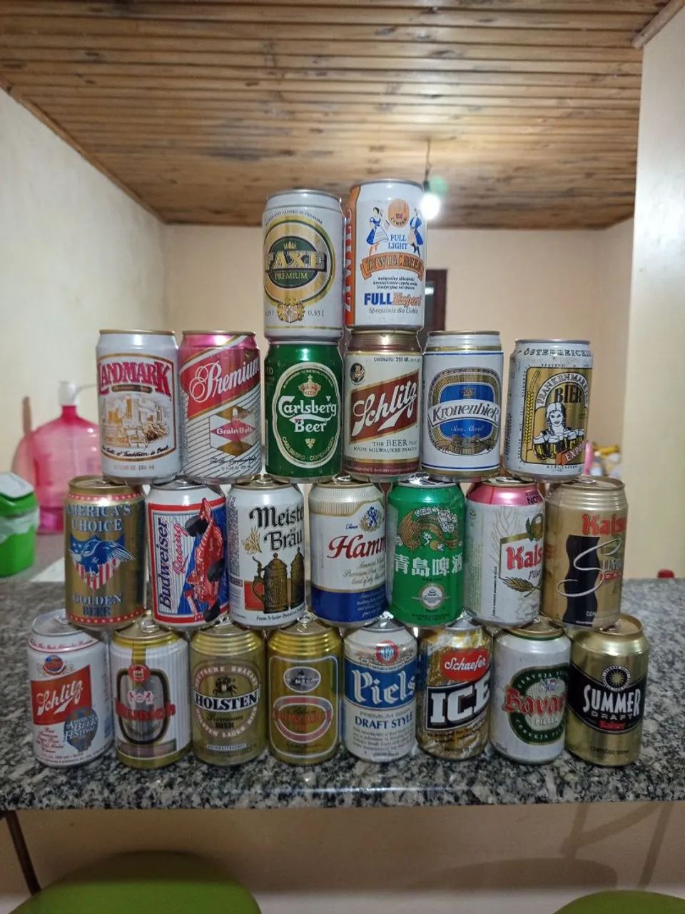 Latas de cervejas para coleção 