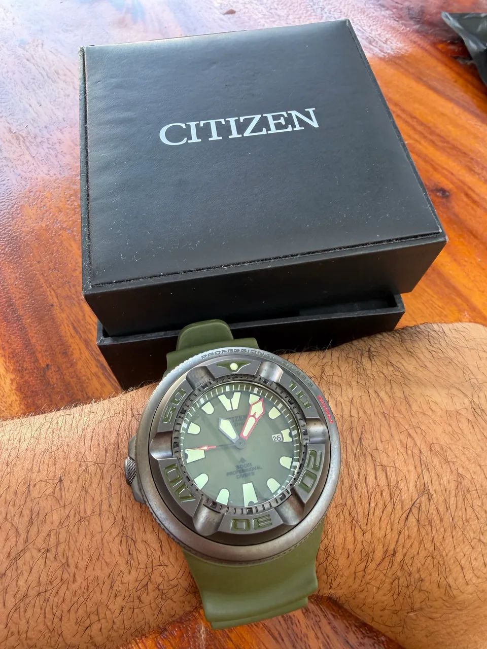 Relógio Citizen ecozilla eco drive 300 metros - Acessórios