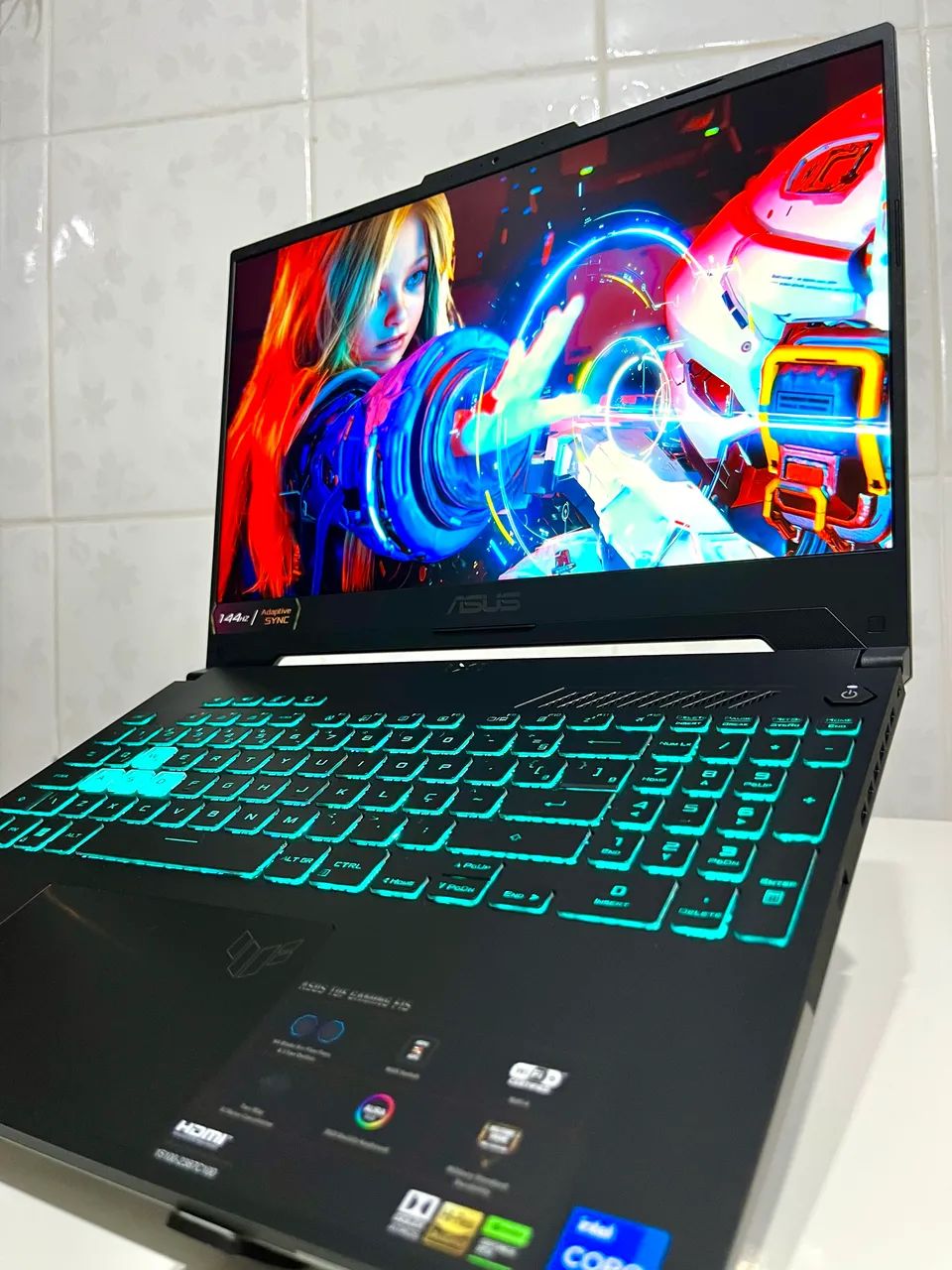 NOTEBOOK GAMER ASUS TUF RTX 3050 RGB COM CAIXA E ACESSÓRIOS, I5 8GB RAM, 512SSD - OFERTA - Foto 4