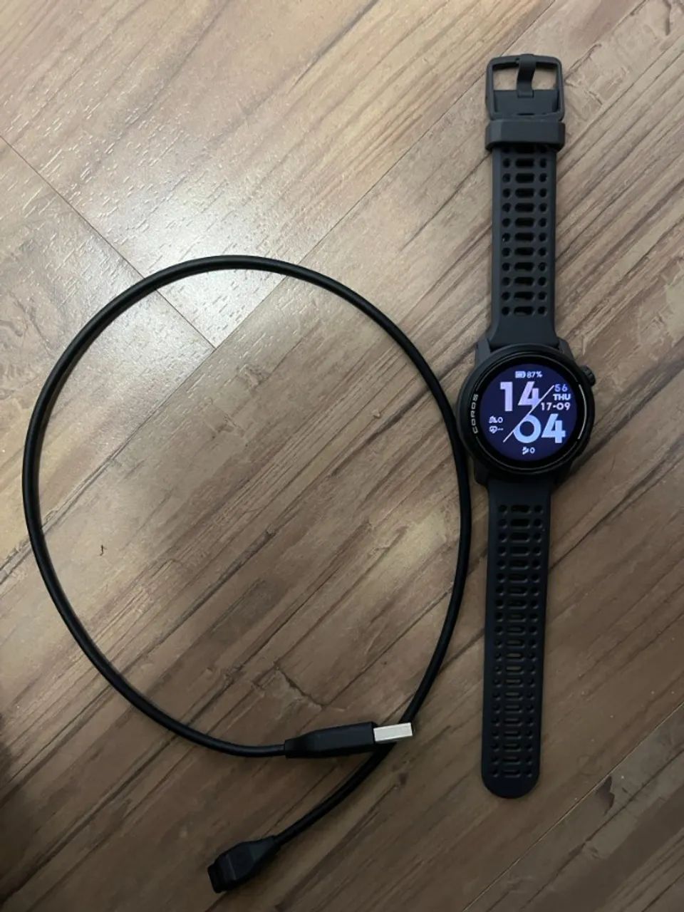 Relógio GPS Coros Pace 3 preto, pulseira de silicone - Foto 2