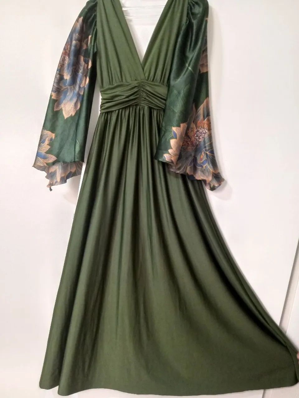 Vestido madrinha verde oliva