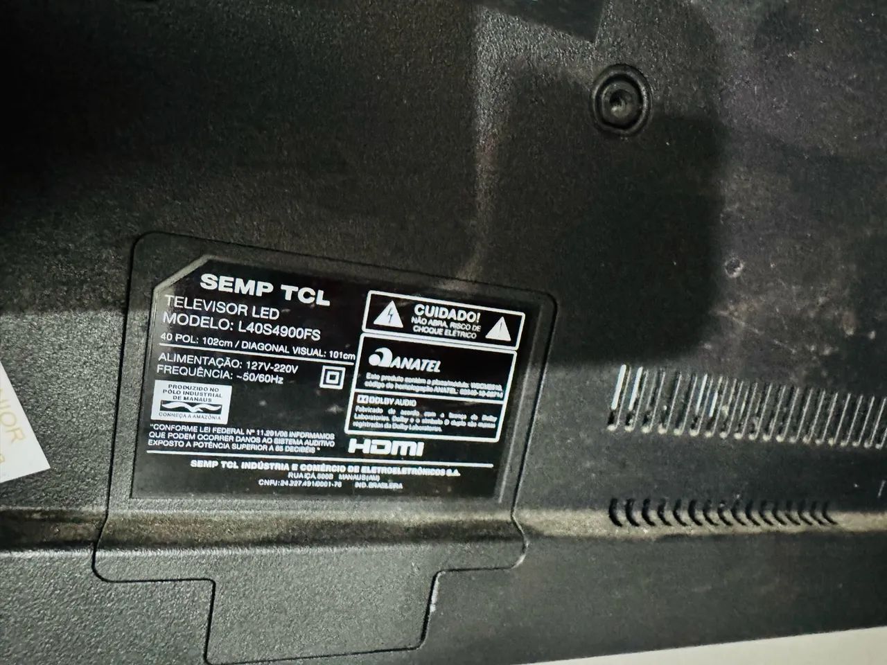 Itens para casa e loja tv porta de vidro placa