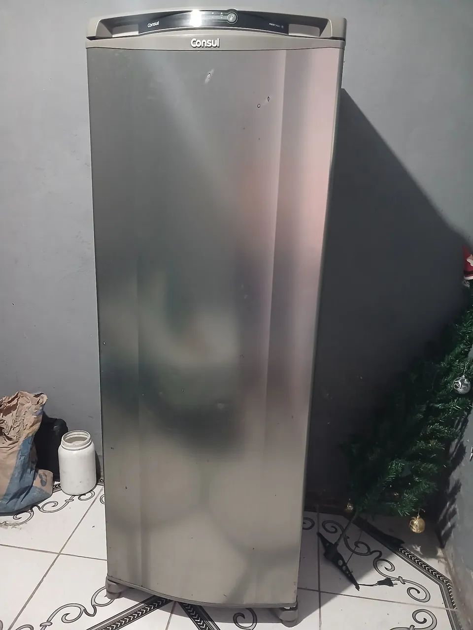 Geladeira Consul inox 