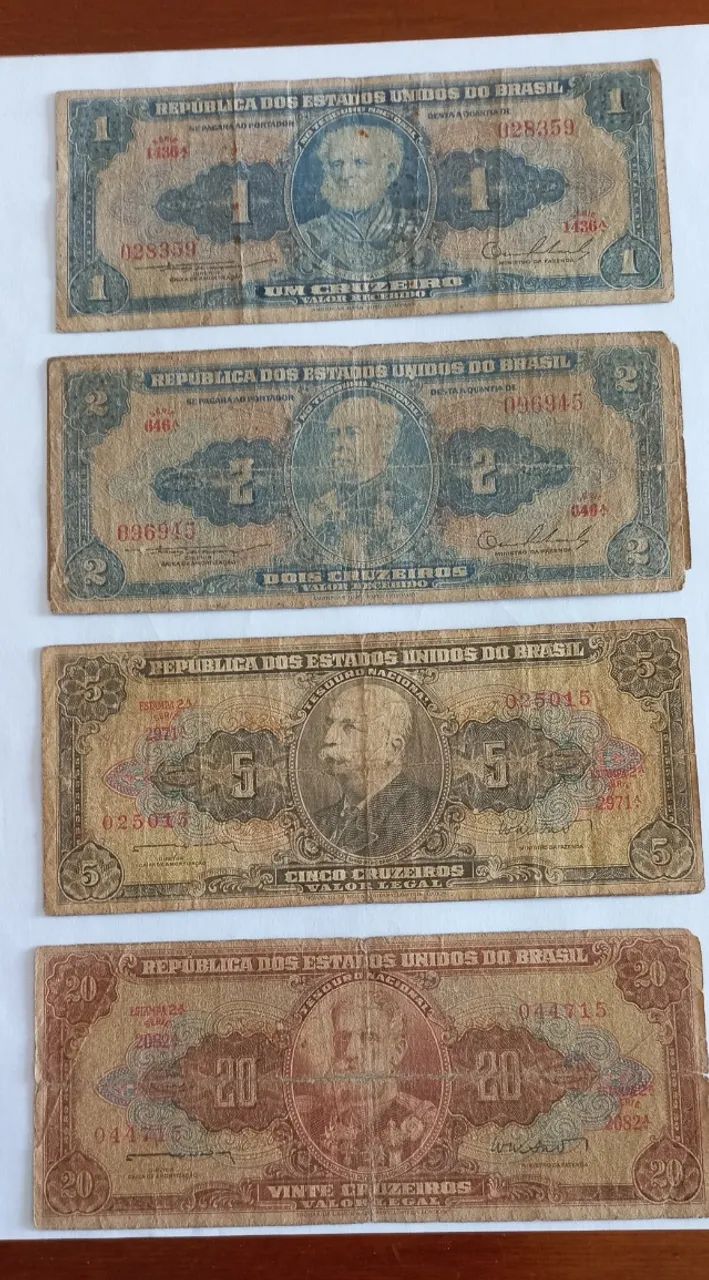 Cédulas brasileiras antigas