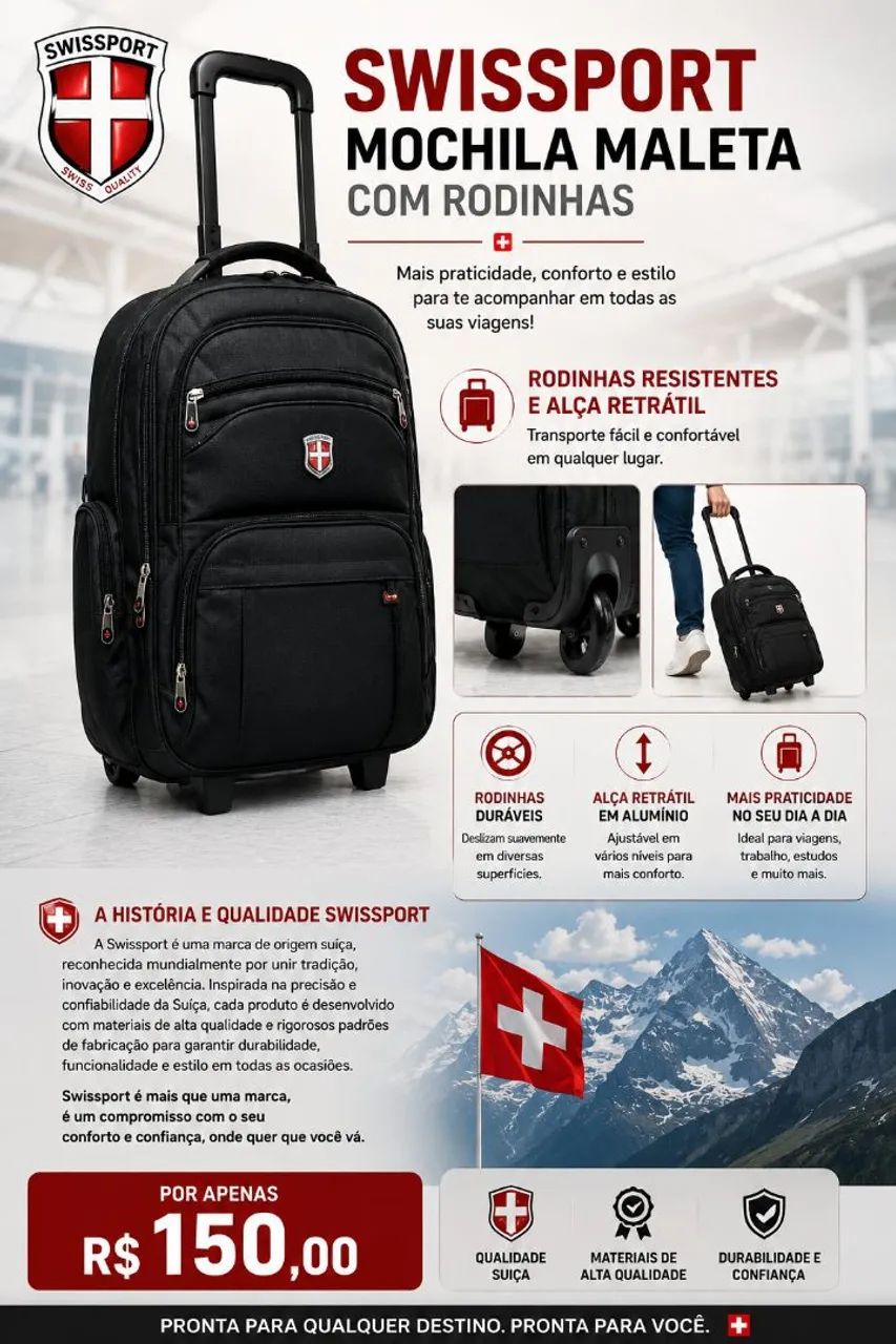 Mochila Executiva Swissport - Foto 2