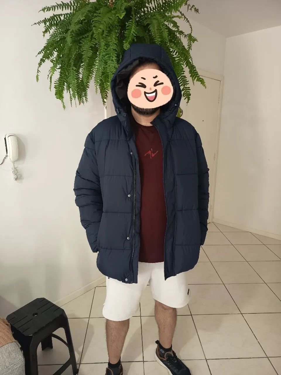 Jaqueta de inverno impermeável nova