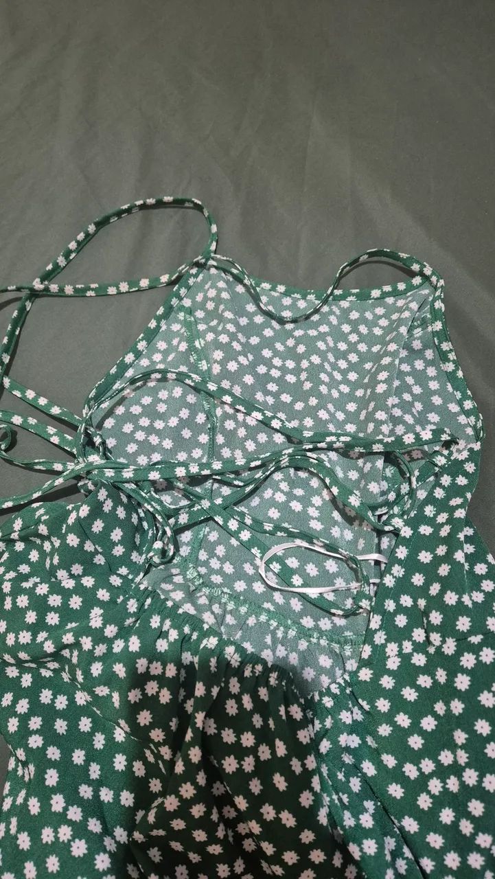 Vestido verde floral - Foto 3