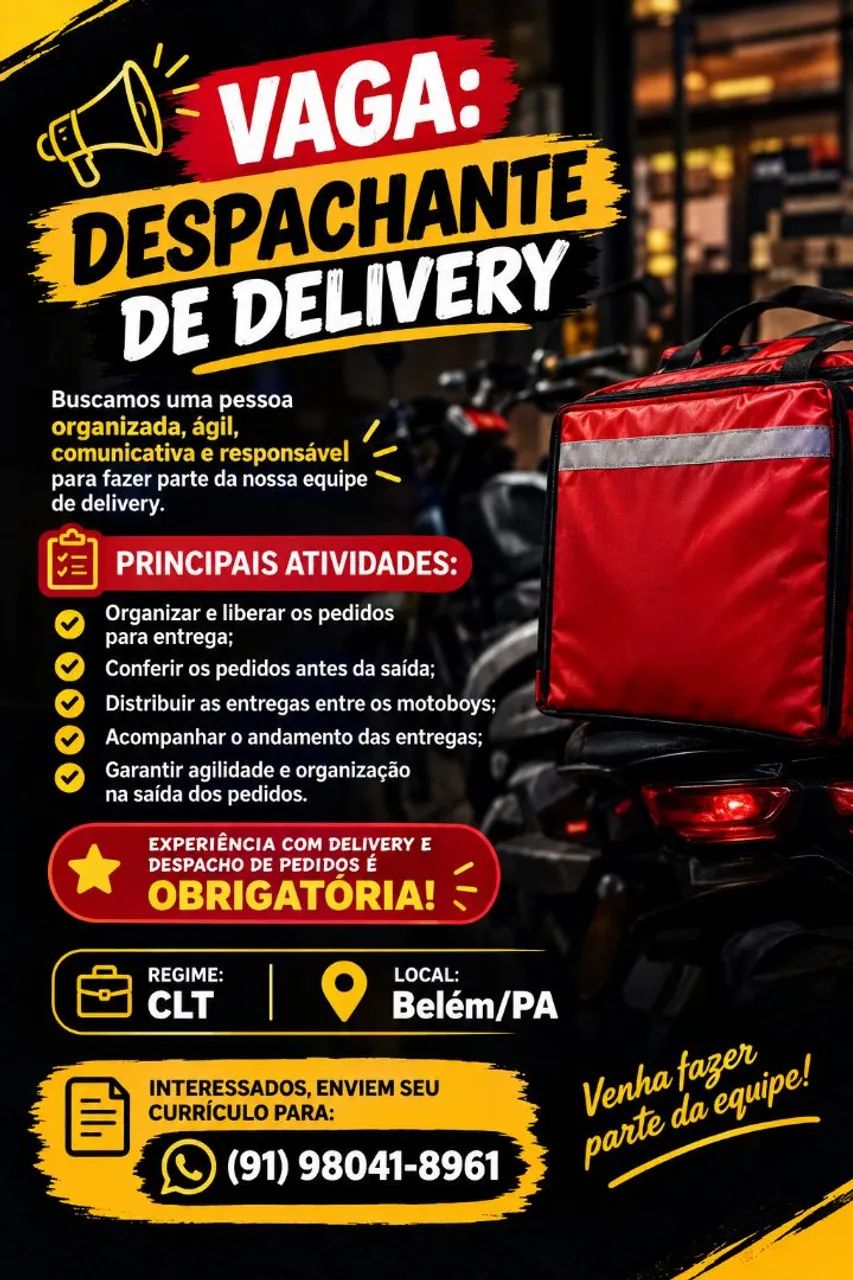 VAGA DE EMPREGO PARA MARKETING E DESPACHANTE  - Foto 2
