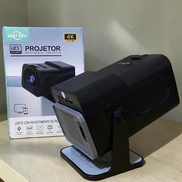 Projetor HY320 Android 11 Wi-Fi 6 Bluetooth 5.0 - Foto 5