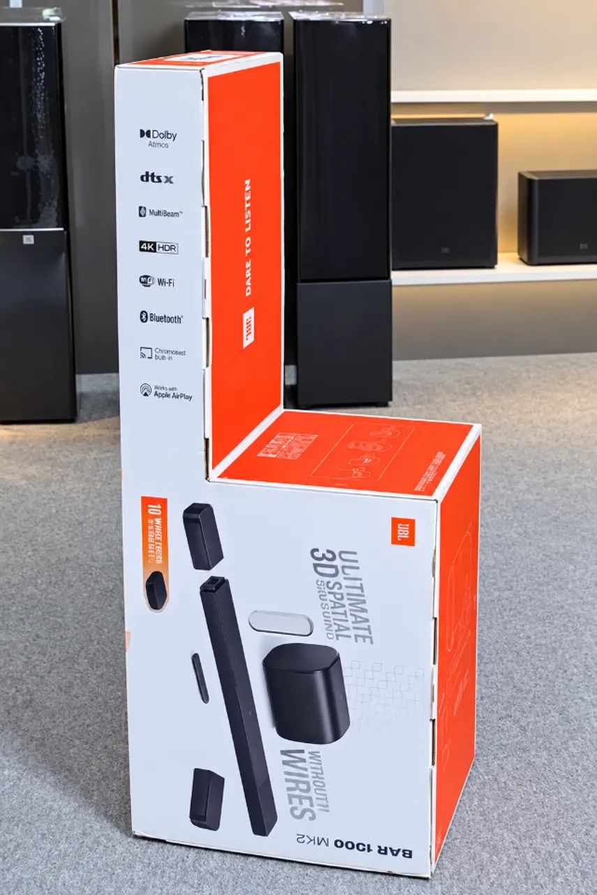 Caixa de Som JBL Bar 1300X USB / Bluetooth