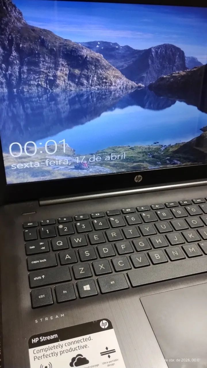 Notebook HP Stream 14" Celeron - Perfeito p/ Estudos - Com Fonte Original (Formatado)  - Foto 2