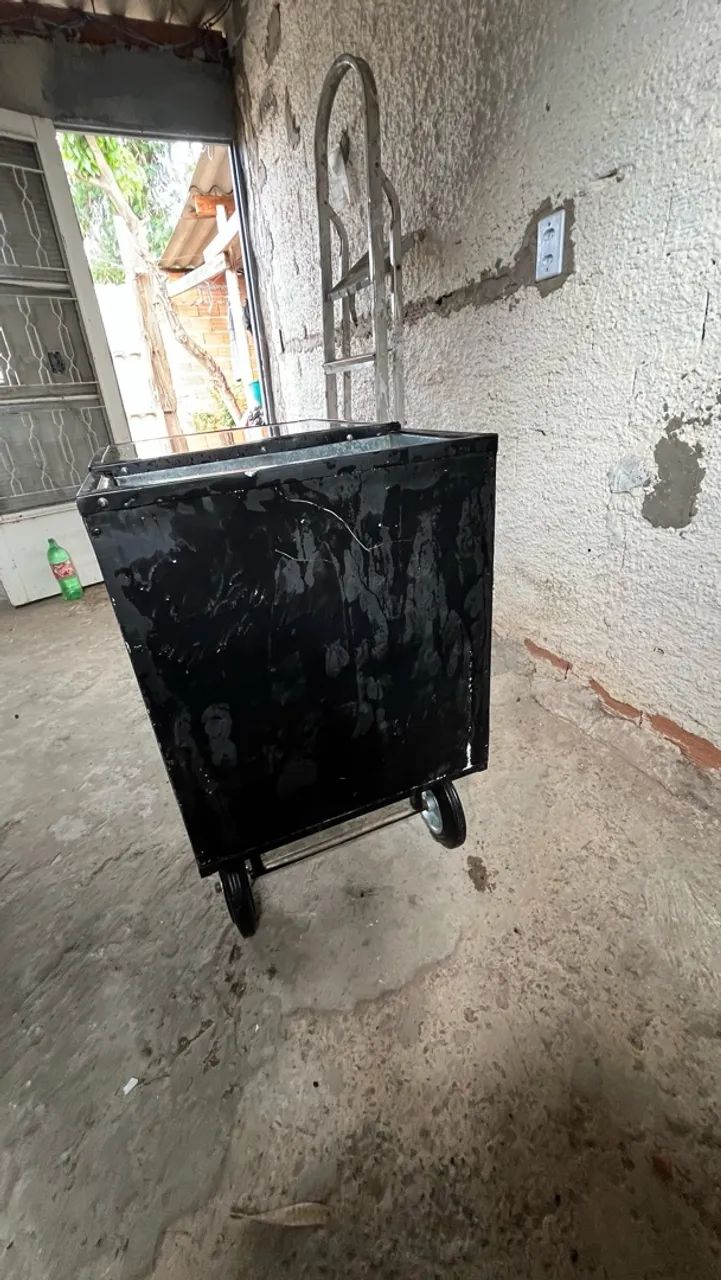 Carrinho açaí, sorvete, carrinho ferro multiuso, ótimo estado  - Foto 3