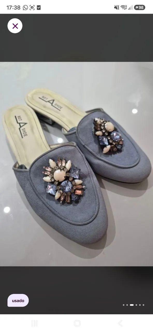 Mule not a shoe azul 36  - Foto 4