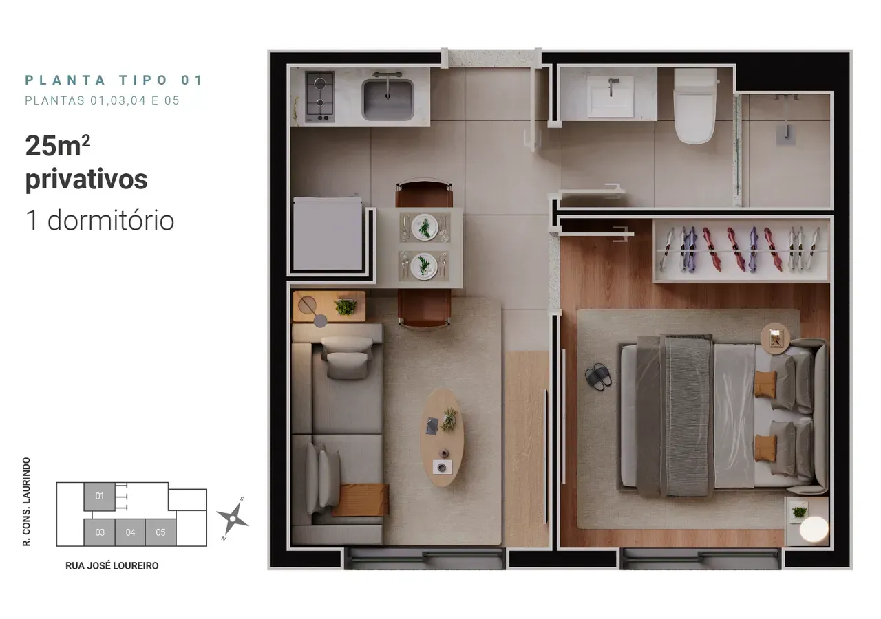PLANTA 25m²