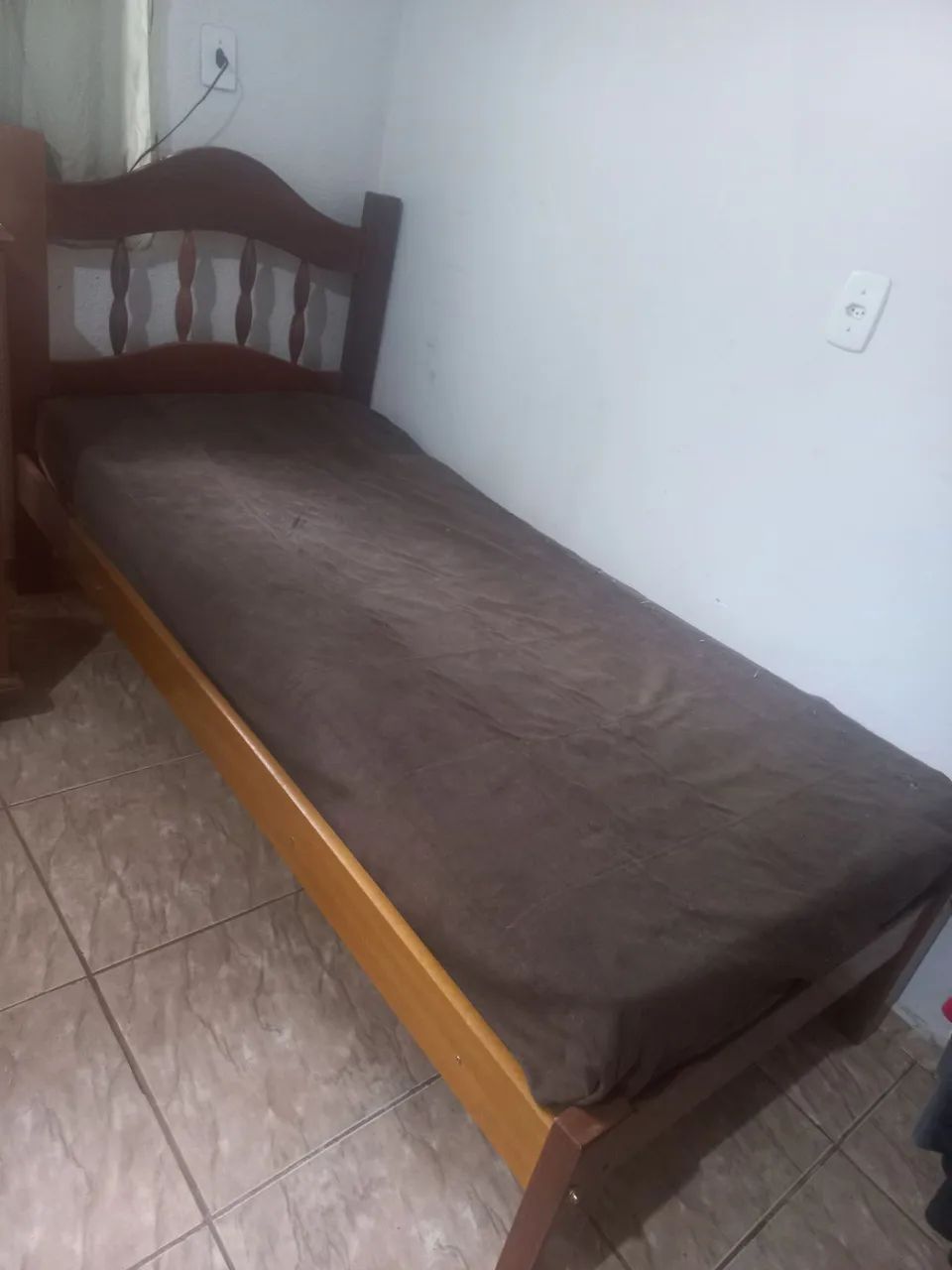 Cama Solteiro Madeira Cerejeira  - Foto 2