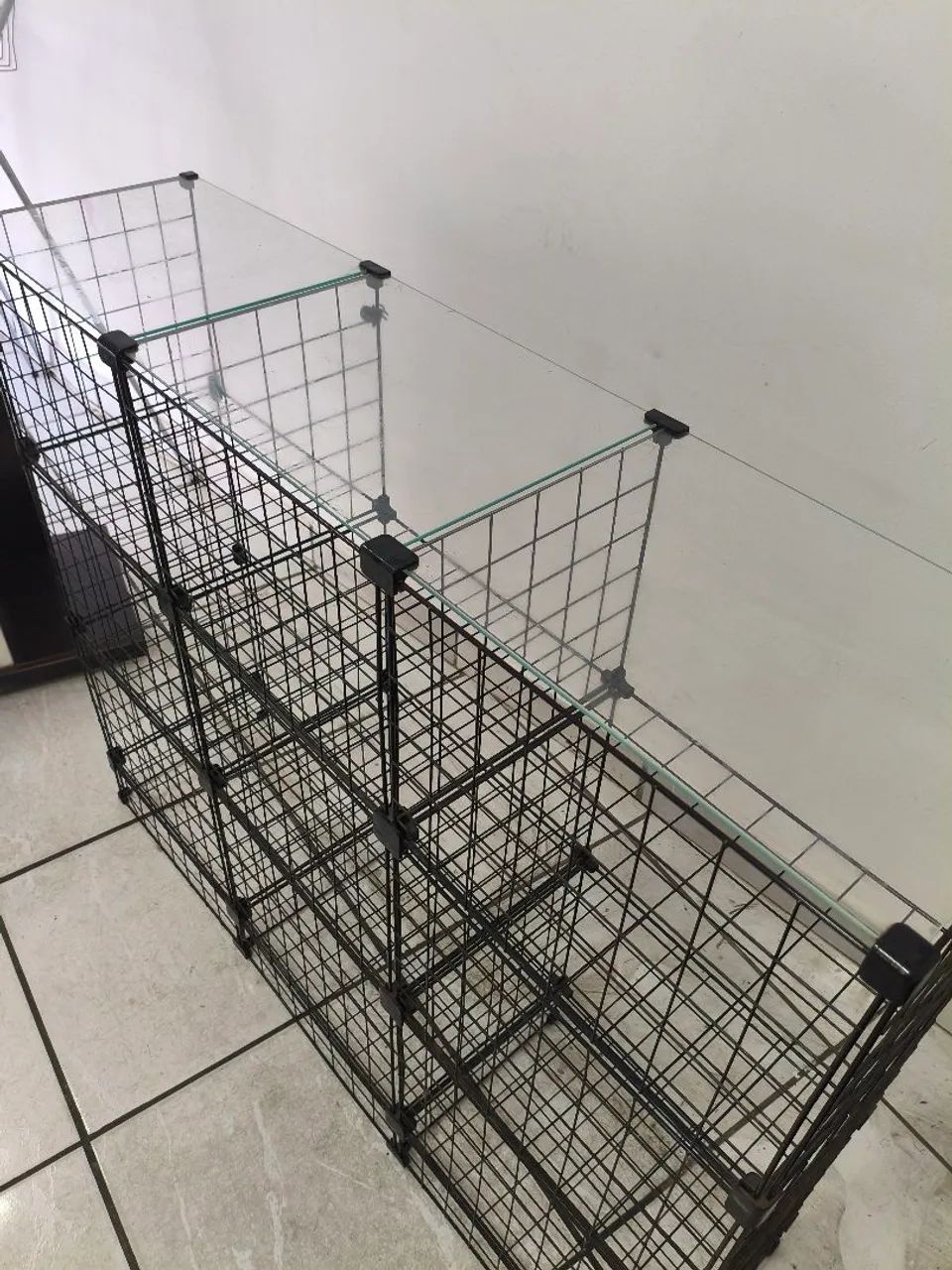 Balcão aramado com tampo de vidro - Foto 5
