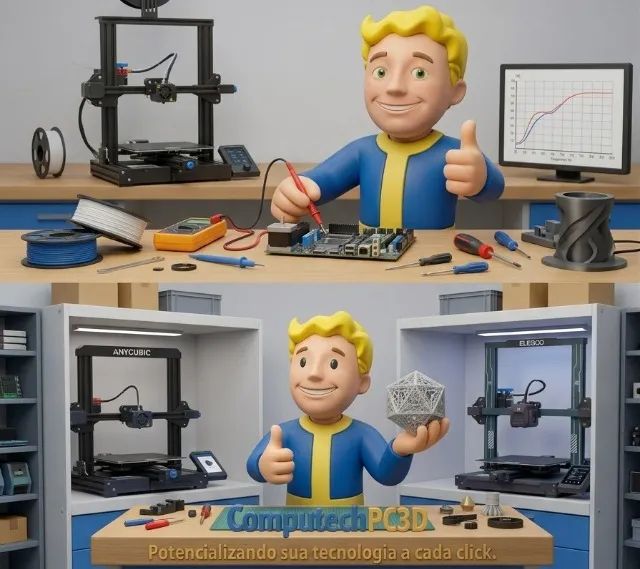 Manutenção em Impressora 3D - Bambu Lab / Anycubic / Creality / Elegoo - Foto 2